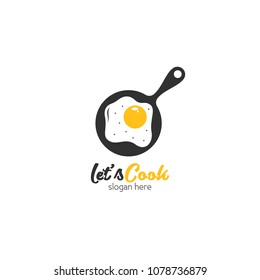 Cooking logo icon design template. Love cook vector illustration