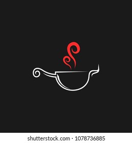 Cooking logo icon design template. Love cook vector illustration