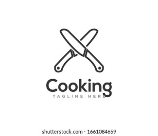 Vector de diseño de icono de logotipo de cocina