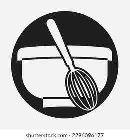 Cooking logo. Icon or symbol for design menu restaurant. Vector illustration