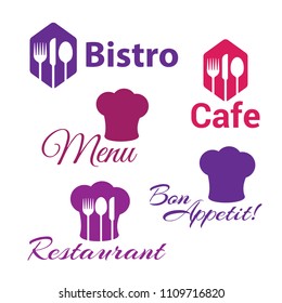 Cooking logo. Lettering cooking logo vector illustration