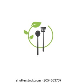 Logo de cocina, diseño vectorial del logo del restaurante