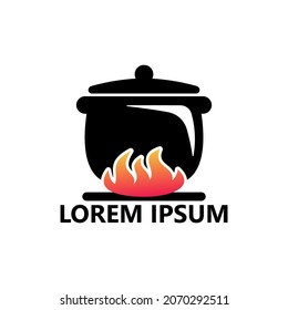 Cooking logo template design vector