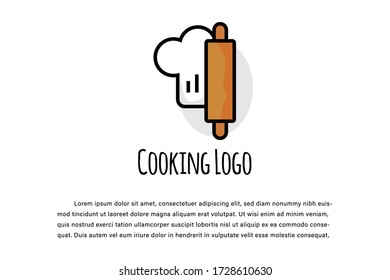 cooking logo template for restaurant and food company