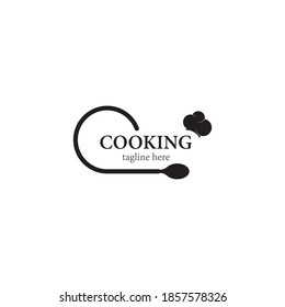Diseño de plantillas vectoriales de logotipo de cocina