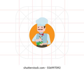 Cooking male chef