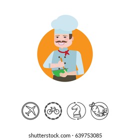 Cooking male chef