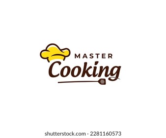 Cooking master chef logo design. fodd chef restaurant logo