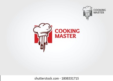 Cooking Master Vector Logo Template. This logo design simple and unique for all creative business, product names, consulting, restaurant, catering or any food related services. 