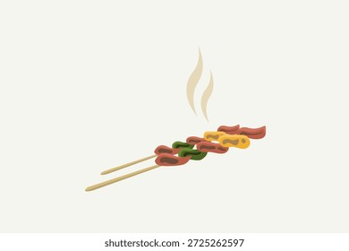 Carnes de cocina logo de barbacoa asada