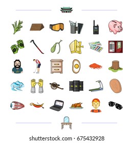 cooking, medicine, ecology and other web icon in cartoon style. and other web icon in cartoon style. icons in set collection.