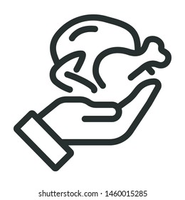 cooking - minimal line web icon. simple vector illustration. concept for infographic, website or app.