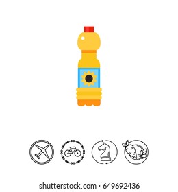 Cooking oil bottle icon