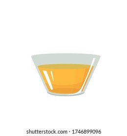 cooking oil in a plate vector illustration