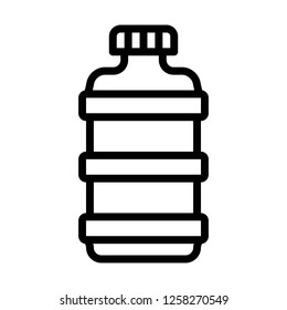 Cooking oil vector, grocery store related line design icon