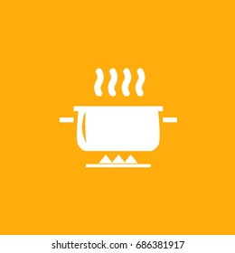 cooking on fire