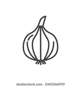 Cooking Onion and Garlic Ingredient Icons. Essential Kitchen Flavors and Culinary Symbols.