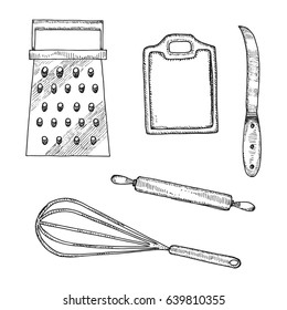 A cooking outfit vector hand drawing
