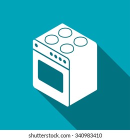 cooking oven isometric 3d icon