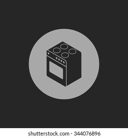 cooking oven isometric 3d icon