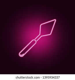 Cooking paddle neon icon. Elements of Kitchen set. Simple icon for websites, web design, mobile app, info graphics