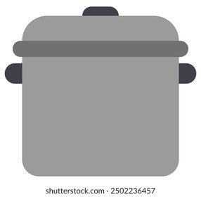 Cooking pan flat icon isolated on white background.