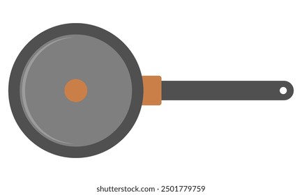 Cooking pan flat vector icon isolated on white background.