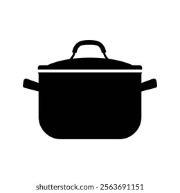 Cooking pan flat vector icon and symbol design