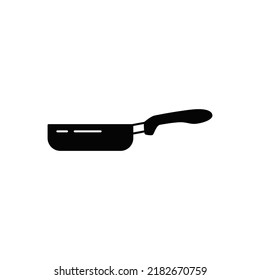 Icono de cocina en glifo plano negro, estilo relleno aislado en fondo blanco