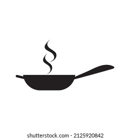Cooking Pan icon logo vector design