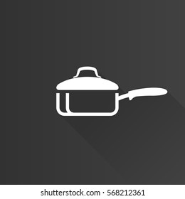 Cooking pan icon in Metro user interface color style. Food restaurant chef utensil