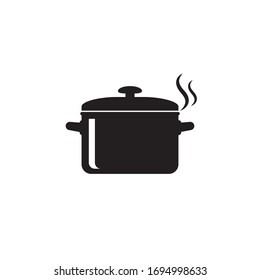 Cooking pan icon, Pot icon vector isolated