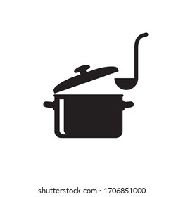 Cooking Pan Icon, Pot Icon Vector Isolated