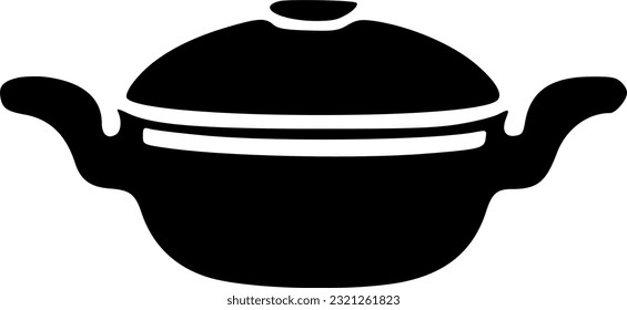 Cooking pan icon vector, filled flat sign, solid pictogram isolated sign, symbol, vector, art