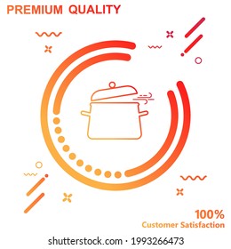 Cooking pan icon vector illustration - modern design