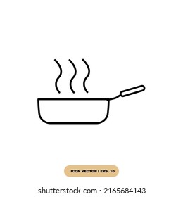 Cooking pan icons  symbol vector elements for infographic web