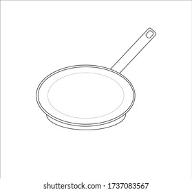 cooking pan. illustration for web and mobile design.