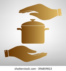 Cooking pan sign