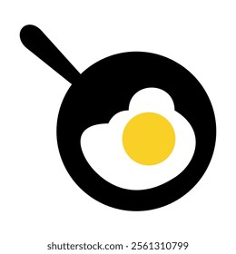 Cooking pan vector illustration. Simple cooking pan with icon emoji design.