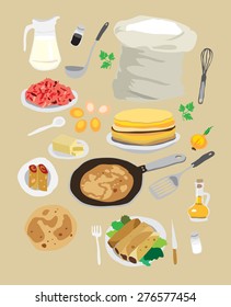 cooking pancakes