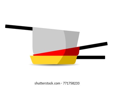 Cooking pans set illustration vector