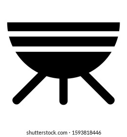 cooking pit icon isolated sign symbol vector illustration - high quality black style vector icons
