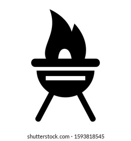 cooking pit icon isolated sign symbol vector illustration - high quality black style vector icons
