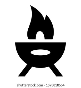 cooking pit icon isolated sign symbol vector illustration - high quality black style vector icons
