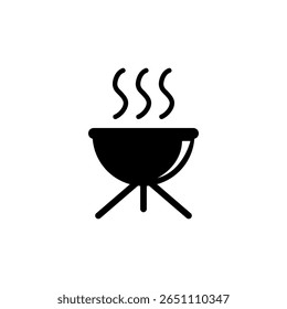 cooking pit icon isolated sign symbol, trendy style illustration for web and app..eps

