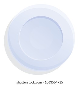 Cooking plate icon. Cartoon of cooking plate vector icon for web design isolated on white background