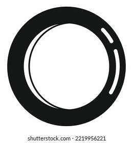 Cooking plate icon simple vector. Dish food. Eat plate