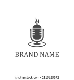 Cooking Podcast Design Logo vector