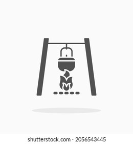 Cooking Pot all icon. Glyph or Solid style. Vector illustration. Enjoy this icon for your project.