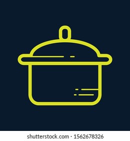 Cooking pot cover line icon. linear style sign for mobile concept and web design. Outline vector icon. Kitchen utensils symbol, logo illustration. Pixel perfect vector graphics